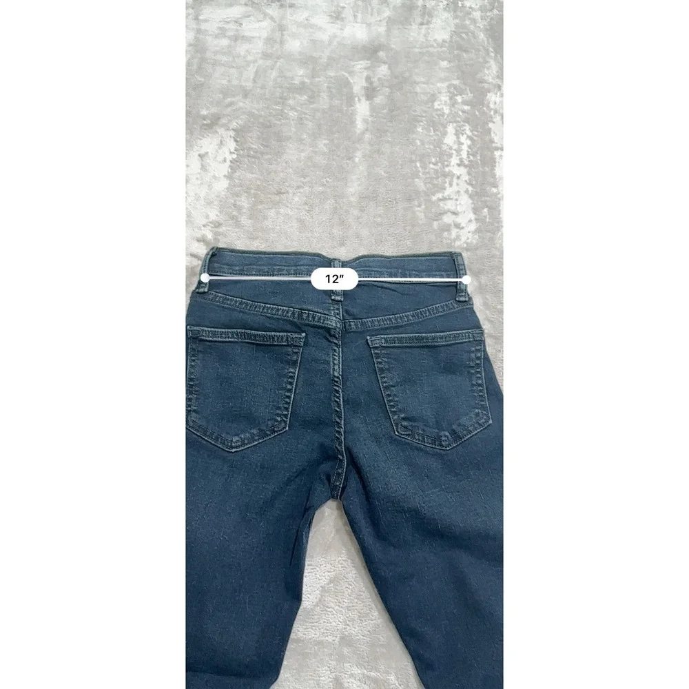 Old Navy Boys Straight Fit Jeans Size 10 Blue Slim Zip Button 5 Pocket NWT